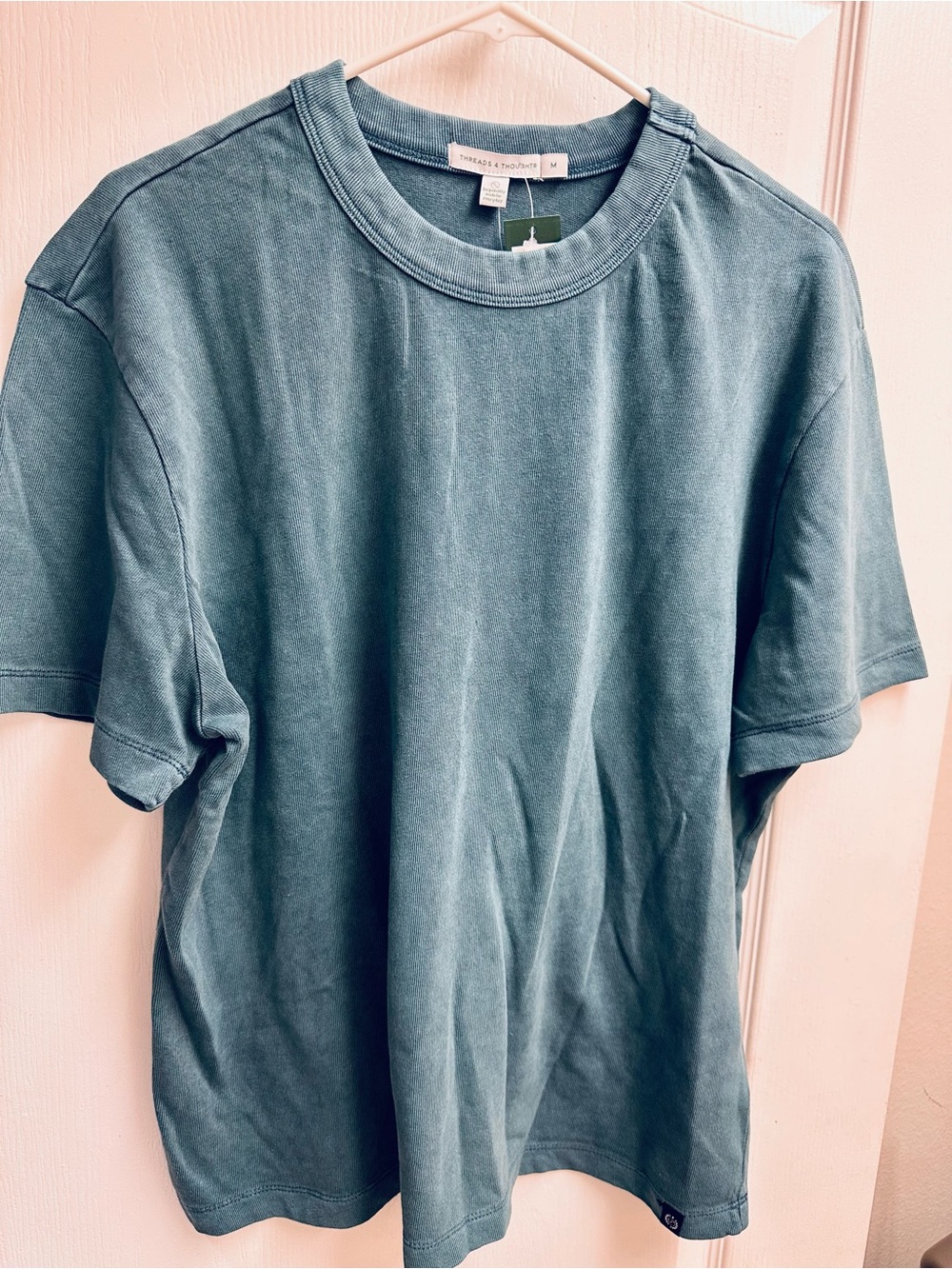 Threads 4 Thought Washed Teal Short Sleeve Tee